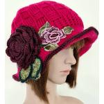 Chapeaux cloches rose foncé Pays 62 cm look vintage pour femme 
