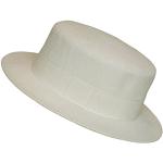 Chapeaux Fedora blancs en laine Tailles uniques look fashion pour femme 
