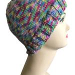 Bonnets en mailles multicolores en laine enfant vegan look fashion 