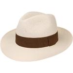 Chapeaux de paille Chapeaushop blancs en paille 59 cm Taille L look fashion pour homme 