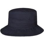 Chapeaushop Bob avec Protection UV Chapeau en Coton Chapeau de Plage (XXL (62-63 cm) - Bleu Fonce)