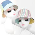 Chapeaux bob multicolores patchwork en denim Taille XL pour femme 