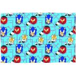Plaids polaires Character World multicolores en polyester Sonic 