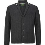 Cardigans gris foncé en coton mélangé Taille 3 XL plus size look fashion pour homme 