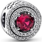 Charms en argent Pandora Timeless rouges en cristal à strass look fashion 
