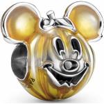 Charms en argent Pandora orange en émail Mickey Mouse Club Mickey Mouse look fashion pour femme 