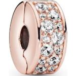 Charms Pandora Moments roses en argent en or rose look fashion pour femme 