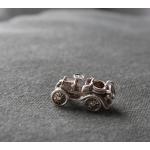 Bracelets breloques argentés en argent à motif voitures look vintage 