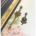 Porte-clés bronze en laiton steampunk 