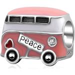 Charms peace roses à perles à motif bus look fashion pour enfant 