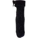 Chaussettes antidérapantes pour fêtes de Noël Isotoner noires en polyester à pompons Pointure 39 pour femme 