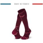 Chaussettes de contention BV Sport rouge bordeaux made in France Taille M pour homme en promo 