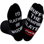 Chaussettes inspirées de l'émission TV Buffy The Vampire Slayer I'd Rather Be Watching Buffy The Vampire Slayer - Gris - Medium