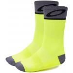 Chaussettes mi hautes oakley cycling socks neon jaune