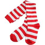 Chaussettes hautes rouges à rayures Taille 8 ans look fashion pour fille de la boutique en ligne Amazon.fr 