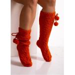 Chaussettes orange en laine à pompons à motif moutons à motifs Pointure 39 look casual 