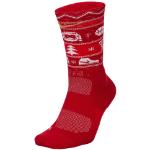 Chaussettes pour fêtes de Noël Nike Elite rouges en fil filet à motifs Pointure 39 pour homme en promo 