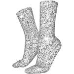 Chaussettes de mariage argentées en polyester à paillettes de foot Tailles uniques classiques 
