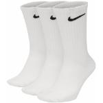 Chaussettes Nike blanches lavable en machine en lot de 3 Taille M pour homme en promo 