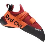 Chaussures de salle Red Chili rouges en microfibre respirantes à scratchs Pointure 39 look fashion 