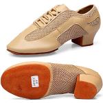 Chaussures de tango marron en cuir synthétique respirantes Pointure 38 look fashion pour femme 