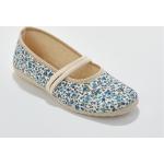 Chaussures d'été bleues à fleurs en textile Pointure 36 pour femme 