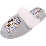 Chaussons gris en fourrure Mickey Mouse Club Mickey Mouse Pointure 39 look fashion pour femme 