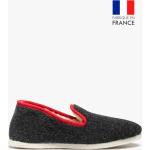 Chaussons homme forme charentaises brodés écusson Gemo Homme Chaussures Chaussons 