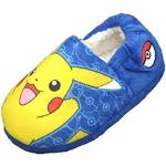 Chaussons peluche bleu roi en toile Pokemon Pikachu Pointure 29 pour garçon 