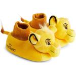 Chaussures jaunes à motif lions look fashion pour garçon 