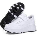 Chaussures de skate  blanches Pointure 43 plus size look fashion pour enfant 