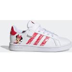Chaussures adidas Disney blanches Mickey Mouse Club Minnie Mouse à scratchs look casual pour enfant 
