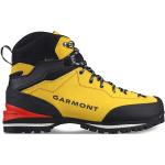 Chaussures de randonnée Garmont jaunes en daim en gore tex imperméables look fashion pour homme 
