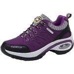Chaussures de randonnée d'hiver violettes imperméables pour pieds larges Pointure 41 look fashion pour femme 
