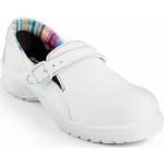 Chaussures montantes Gaston Mille blanches en microfibre légères Pointure 39 pour femme 