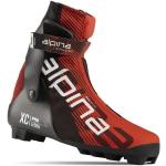 Chaussures de ski de fond rouges en carbone 