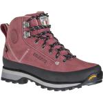 Chaussures de randonnée Dolomite Cinquantaquattro rouge bordeaux en gore tex imperméables look fashion pour femme 