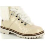 Chaussures d'hiver Kimberfeel blanc crème en cuir en cuir imperméables à lacets Pointure 39 pour femme 