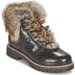 Chaussures d'hiver Kimberfeel marron en laine en cuir imperméables à lacets Pointure 38 pour femme 