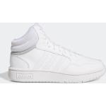 Baskets montantes adidas Hoops blanches Pointure 38,5 look casual pour enfant 
