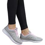Chaussures de fitness d'hiver grises en toile à clous respirantes Pointure 37 look casual pour femme 