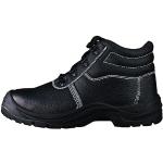 Chaussures montantes noires en cuir avec embout composite Pointure 38 look fashion 