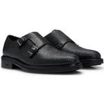 Chaussures de créateur HUGO BOSS BOSS noires en cuir de vache en cuir Pointure 40 pour homme 