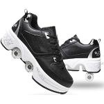 Chaussures de skateboard techniques, chaussures à roulettes simples, baskets  de gymnastique, chaussures de skateboard à roulettes pour jeunes/filles,  sports de plein air, cross