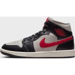Chaussures Nike Air Jordan 1 Mid Noir/Gris/Rouge Femme - BQ6472-060 - Taille 38