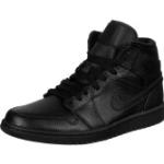 Chaussures Air Jordan 1 Mid Triple Black pour Homme Couleur : Black/Black-Black Taille : 10 US | 44 EU | 9 UK | 28 CM