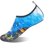 Chaussures de surf bleues en polyester à motif requins légères Pointure 35 look fashion pour enfant 
