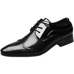 Chaussures de skate  de mariage noires à lacets Pointure 44 look casual pour homme 