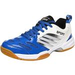 Chaussures de squash bleues en cuir synthétique légères Pointure 43 look fashion pour homme 