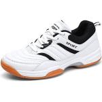 Chaussures de squash blanches en cuir synthétique légères Pointure 43 look fashion pour homme 
